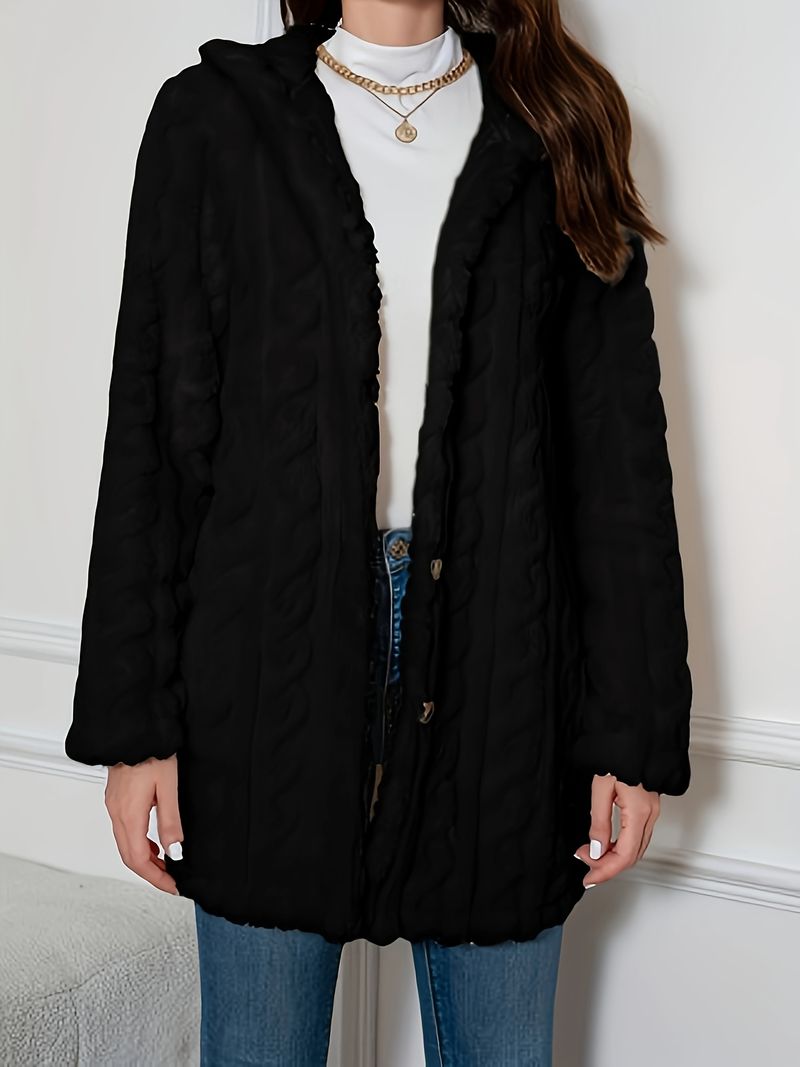 Youduomi Eleganter, langer Pelzmantel für Damen – Cremegelb, 100 % Polyester, weich mit Mikro-Stretch, Herbst/Winter_voghion.com