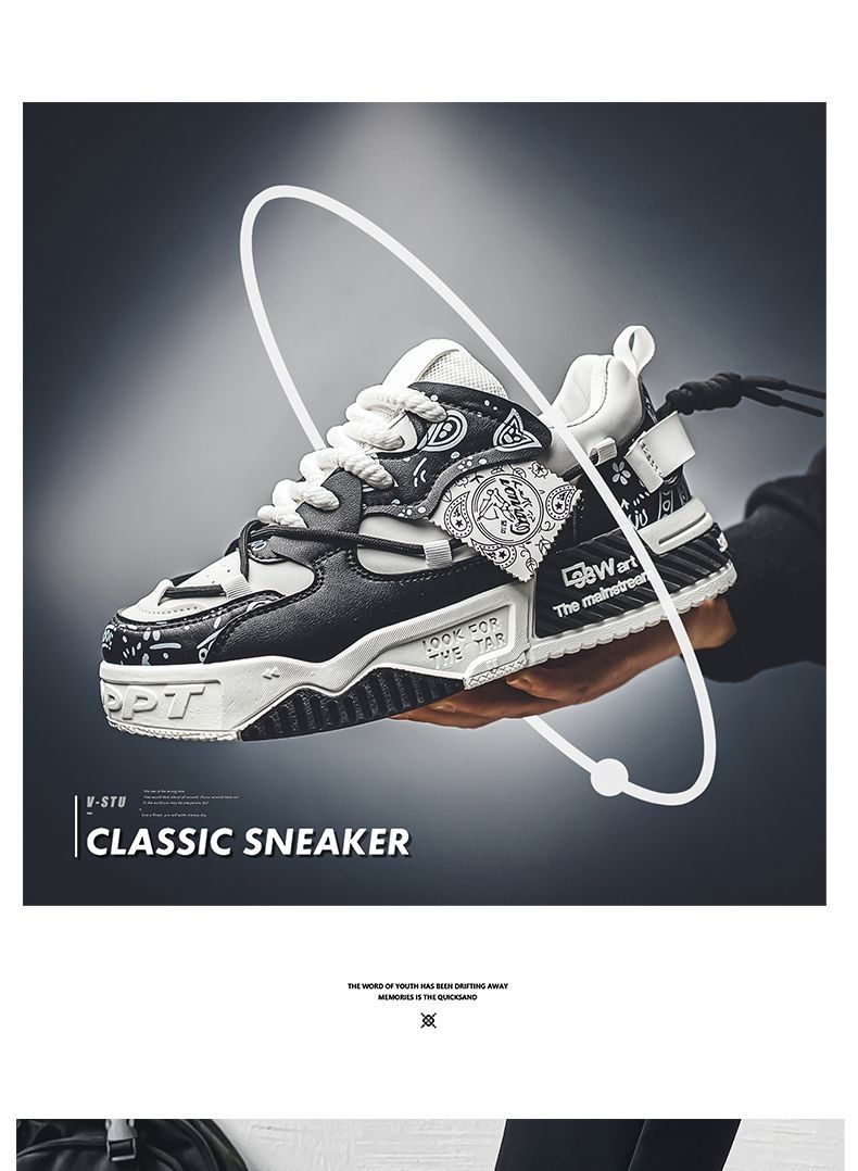 Lässige Herren-Sneaker mit dicker Sohle für den Sommer – leichte, atmungsaktive Slip-On-Schuhe, modisches Design mit runder Zehenpartie, bequem für den täglichen Gebrauch_voghion.com