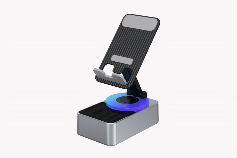 Portable Speakers Spot 4 In 1 Charging Tablet Phone Stand Wireless Bluetooth Speaker Desktop 360 Degree Rotating Speaker_voghion.com