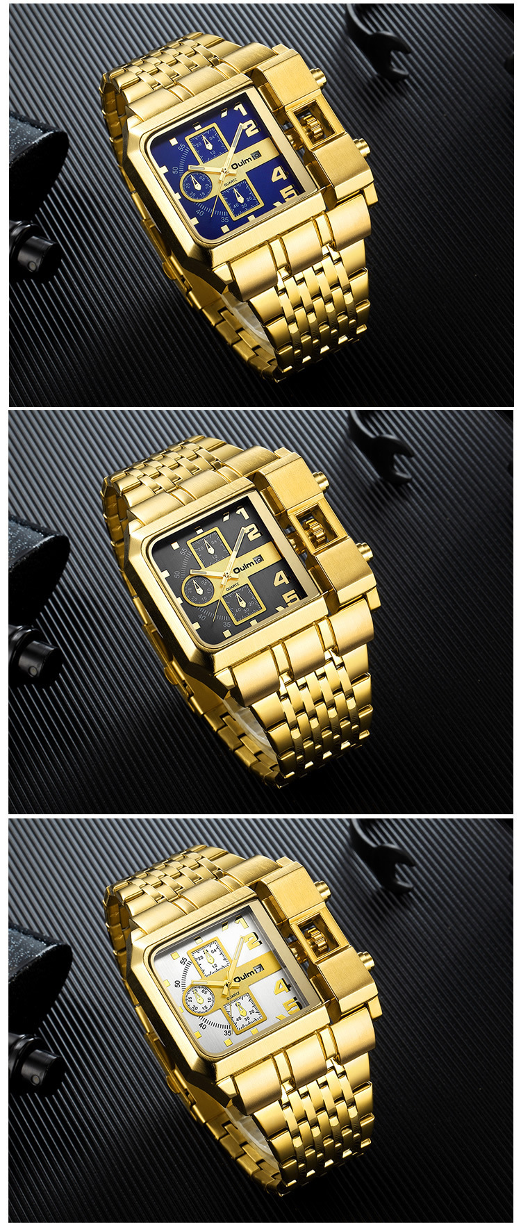 Men's Stainless Steel Quartz Watch With Large Dial, Date Display, And Casual Style Casual Style Wrist_voghion.com