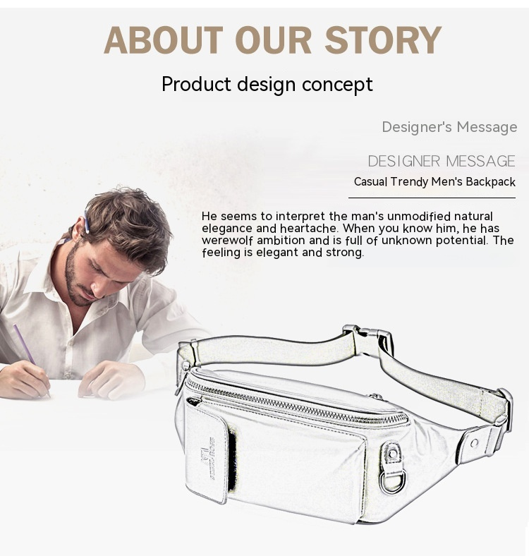 Nuovo marsupio da uomo tendenza moda borsa a tracolla multifunzionale borsa da petto casual di grande capacità borsa per cellulare da corsa all'aperto_voghion.com