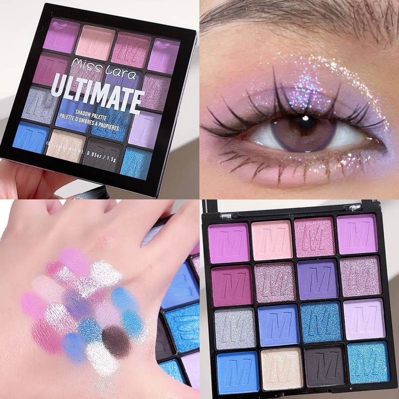 Paleta de sombras de ojos multicolores deslumbrantes para principiantes con 6 colores de sombras de ojos mate perladas_voghion.com