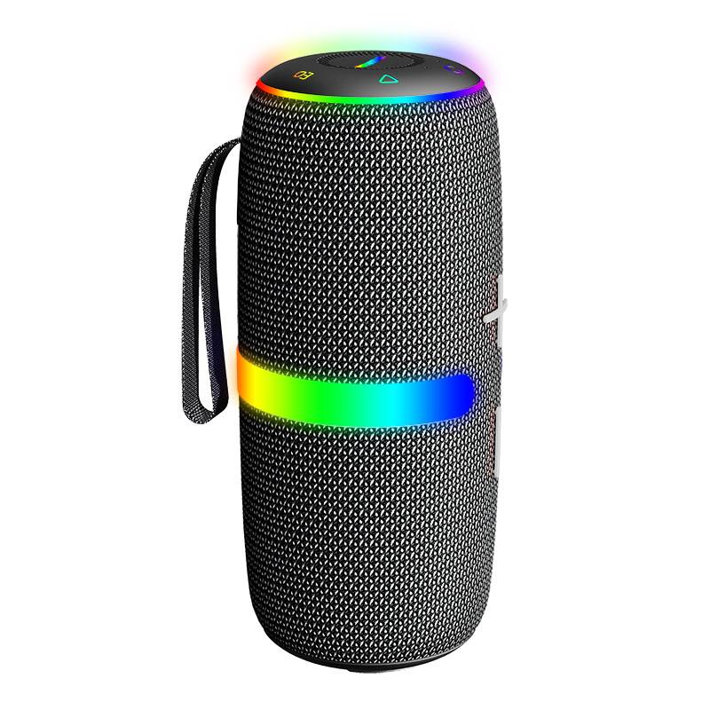 Trådløs Bluetooth-høyttaler, utendørs RGB-lys, bærbar vanntett lyd, omgivelseslys, stereolyd_voghion.com