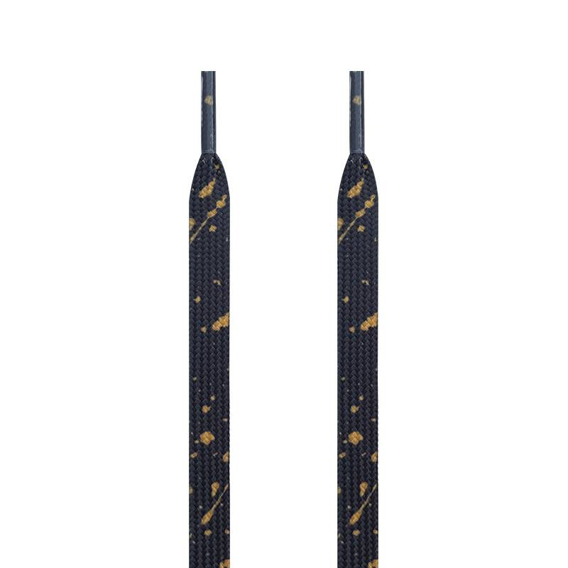 Shoelaces with black gold and ink_voghion.com