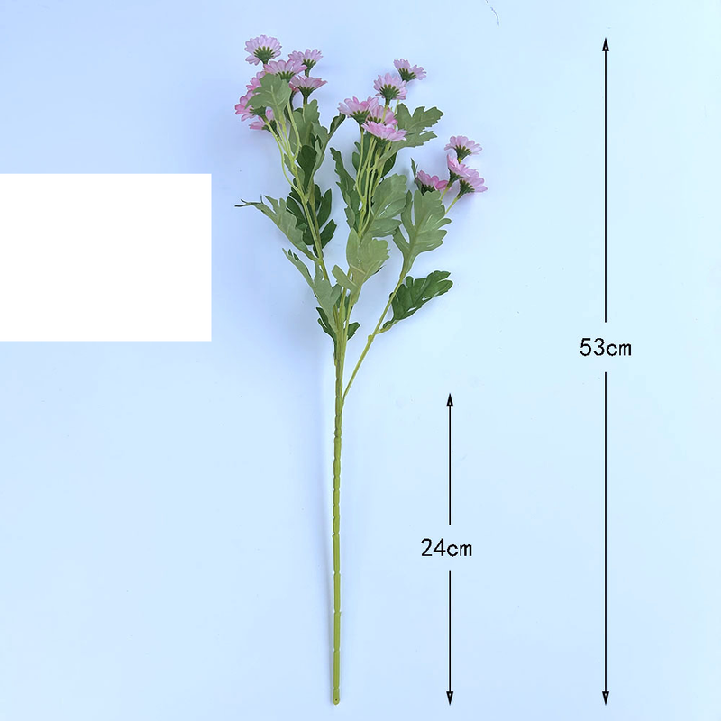 Simulazione piccola margherita gerbera fiore artificiale 5 forchette 20 composizioni floreali di camomilla oggetti di scena per fotografia crisantemo olandese crisantemo selvatico outs_voghion.com