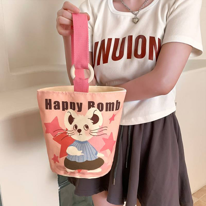 2025 neue Eimer Tasche Große Kapazität Pendler Handtasche Leinwand Tasche Einfache Stoff Tasche Tasche Tasche_voghion.com