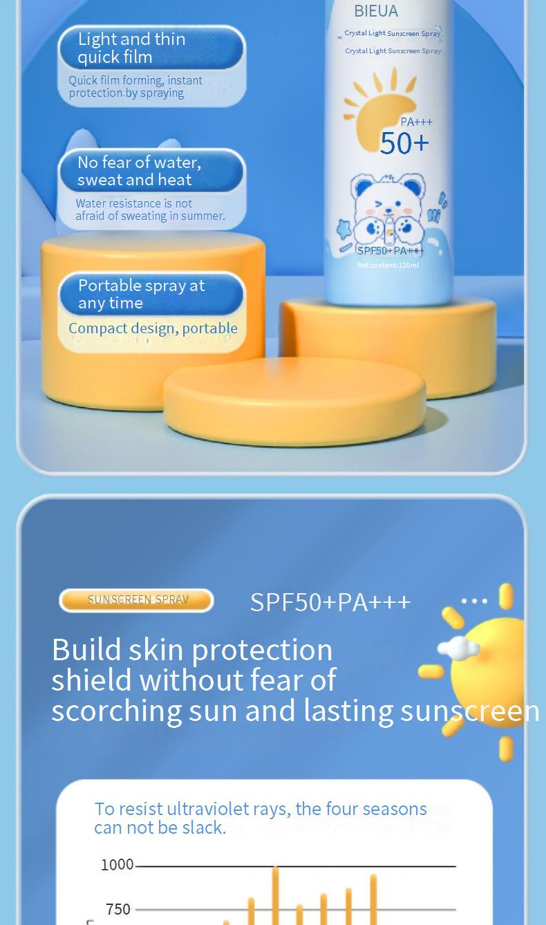 Crème solaire pour enfants 50++++ Spray solaire Air Cushion Baby Baby Isolation Anti Ultraviolet Crème solaire authentique_voghion.com