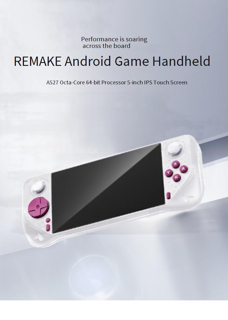 Consoles de videogame Novo console de videogame portátil Android E6MAX de 5 polegadas com tela sensível ao toque 4+32, rede de banda dupla 5G_voghion.com