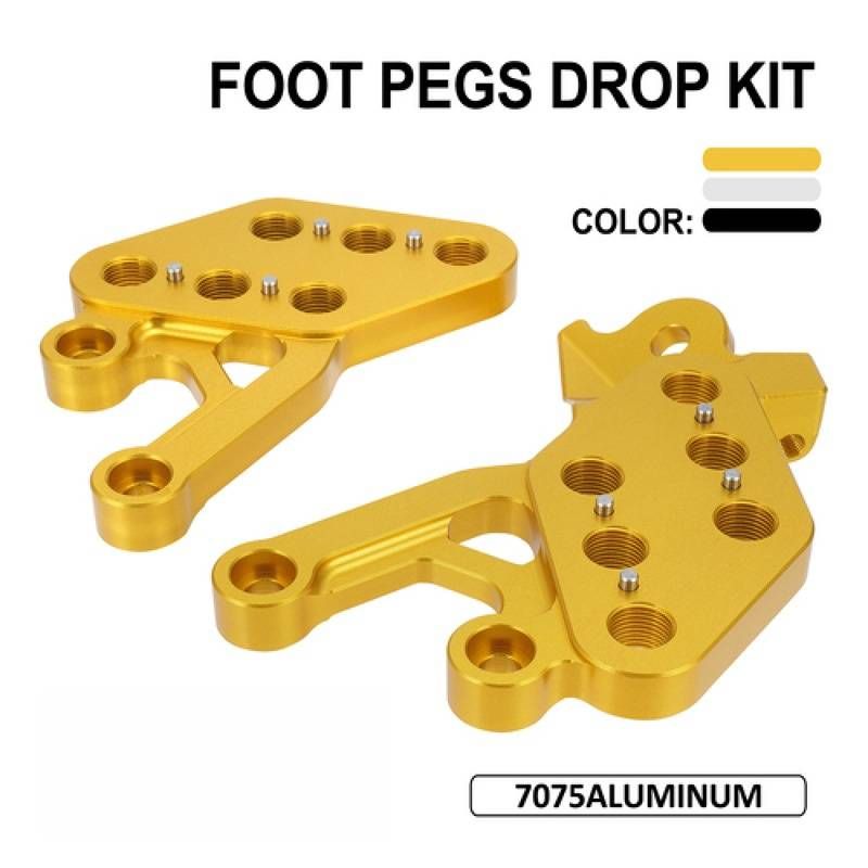 Heavy-Duty Adjustable Footrest Side Stand Bracket For Off-Road E-Bike & Mountain Bike Conversion Kit (Gold/Silver/Black, 3 Sizes)_voghion.com