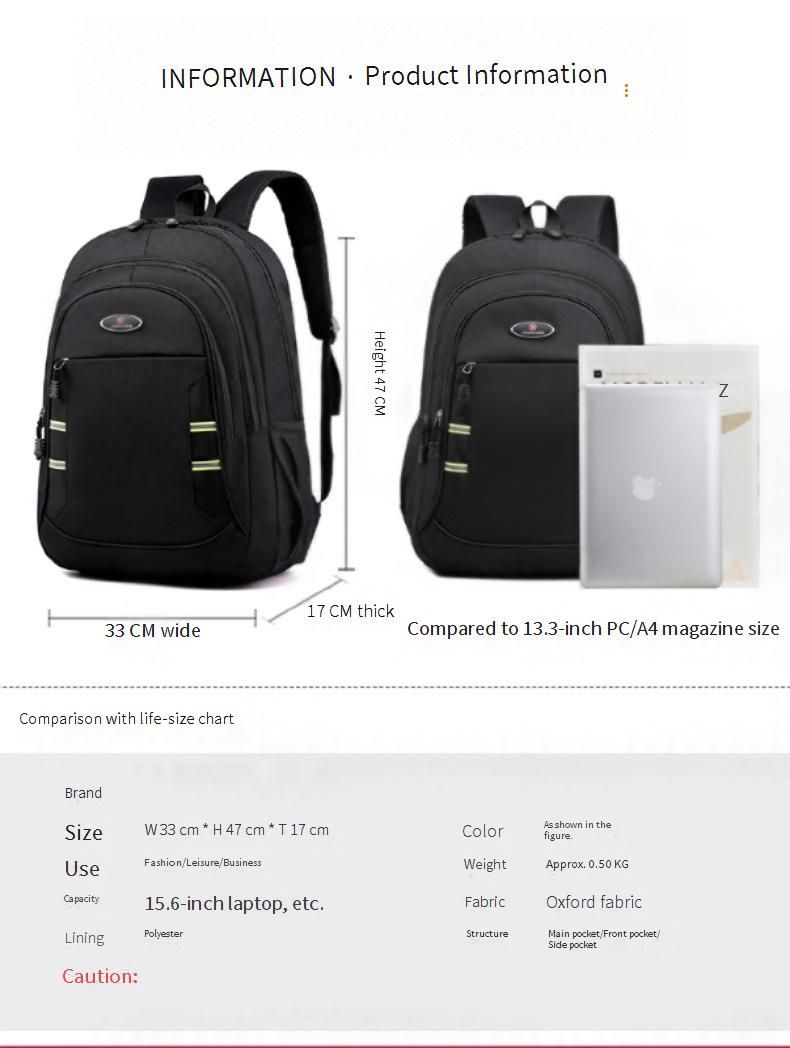 Large Capacity Waterproof Laptop Backpack For School & Travel - Durable Oxford Fabric With Anti-Theft Design, 17-Inch Laptop Compartment (Grey/Pink)_voghion.com
