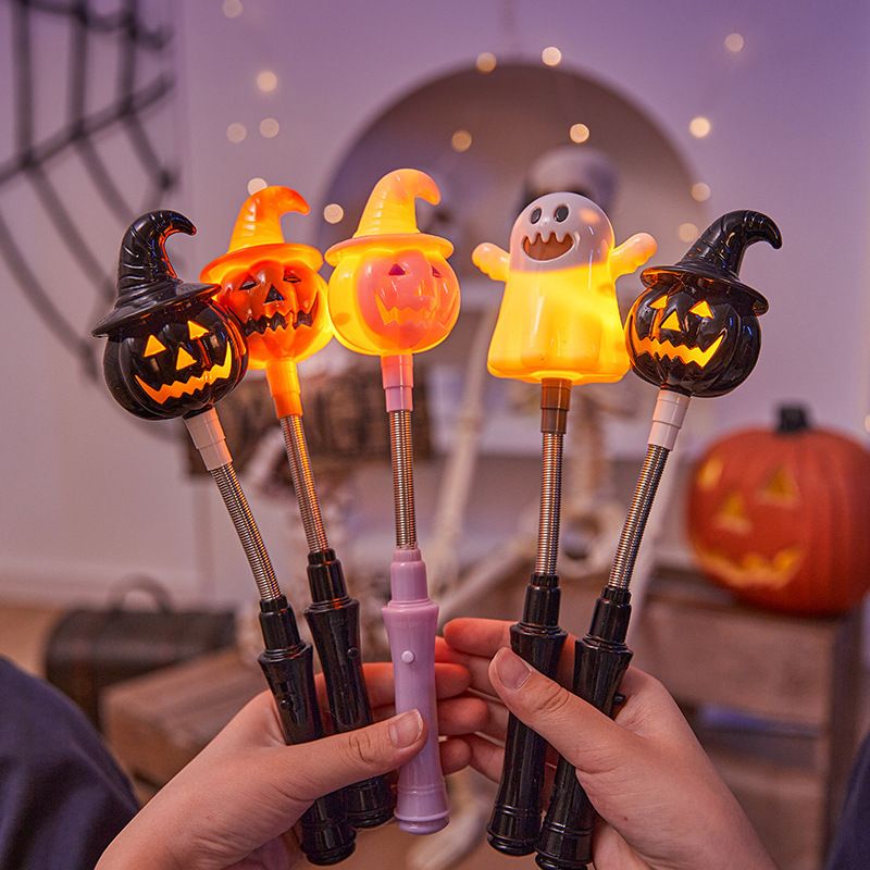 Halloween LED Hand Crank Pumpkin Lantern Bar Party Decoration Atmosphere Light Send Children Gift Small Ornaments_voghion.com