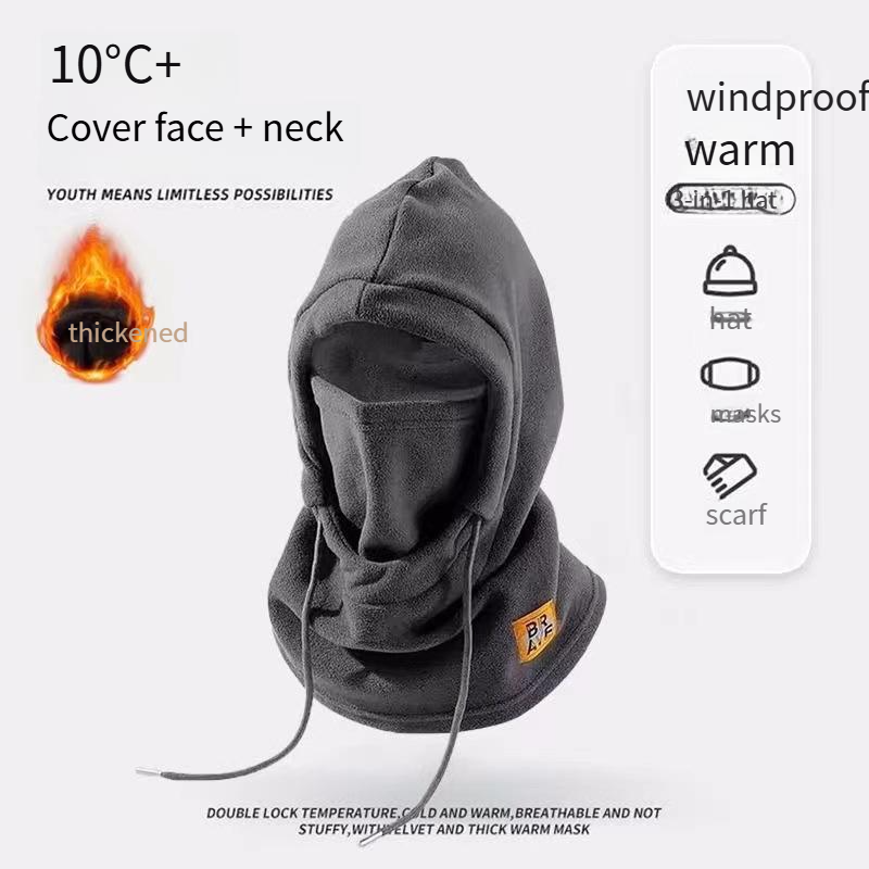 Pasamontañas de invierno unisex - Gorro de ciclismo térmico y resistente al viento para hombre y mujer - Protección para deportes al aire libre en todas las estaciones_voghion.com