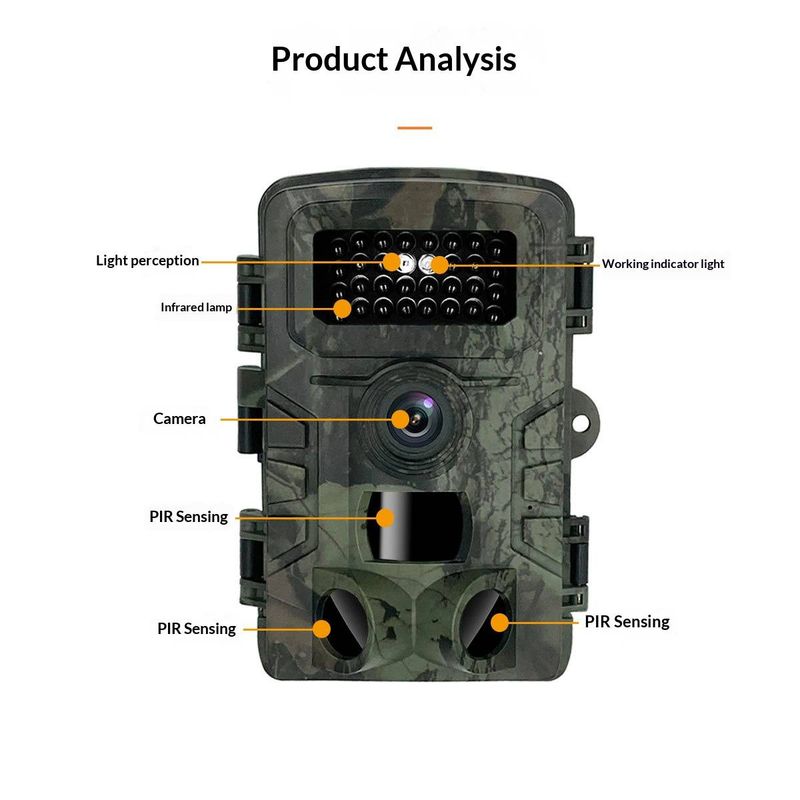 Professional Hunting Camera With 2.0" Screen, 58MP Night Vision & PIR Motion Sensor – IP66 Waterproof Wildlife Trail Camera_voghion.com