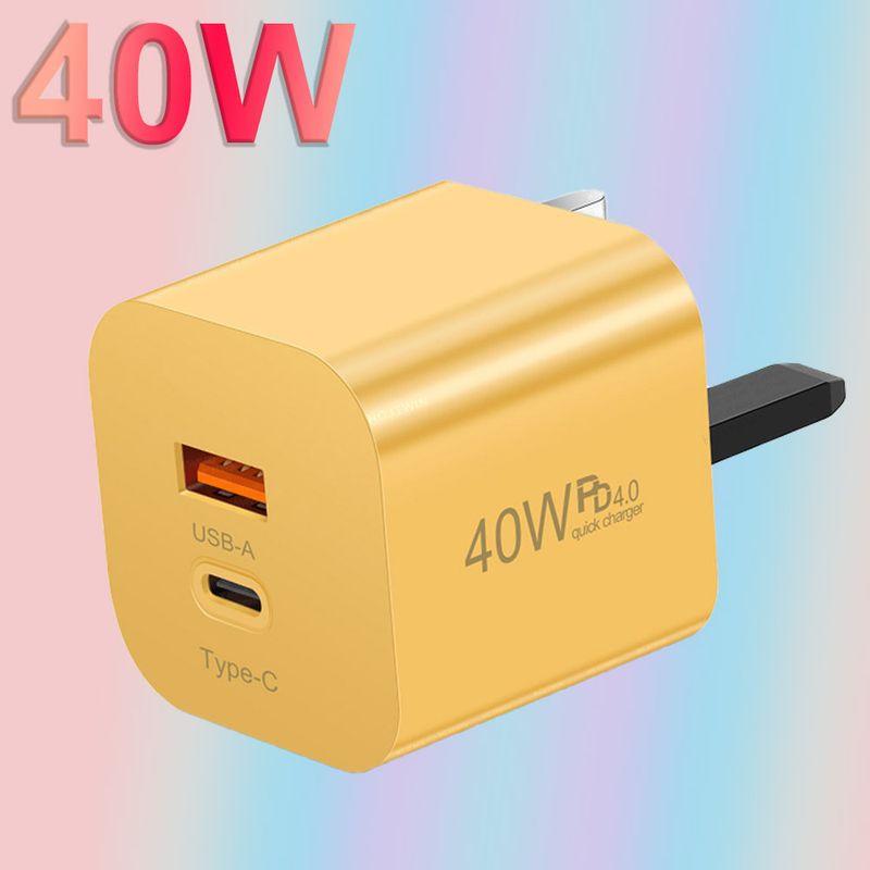 Music Festival Fast mobile phone PD40W charging head type-c PD port British standard adapter charger_voghion.com