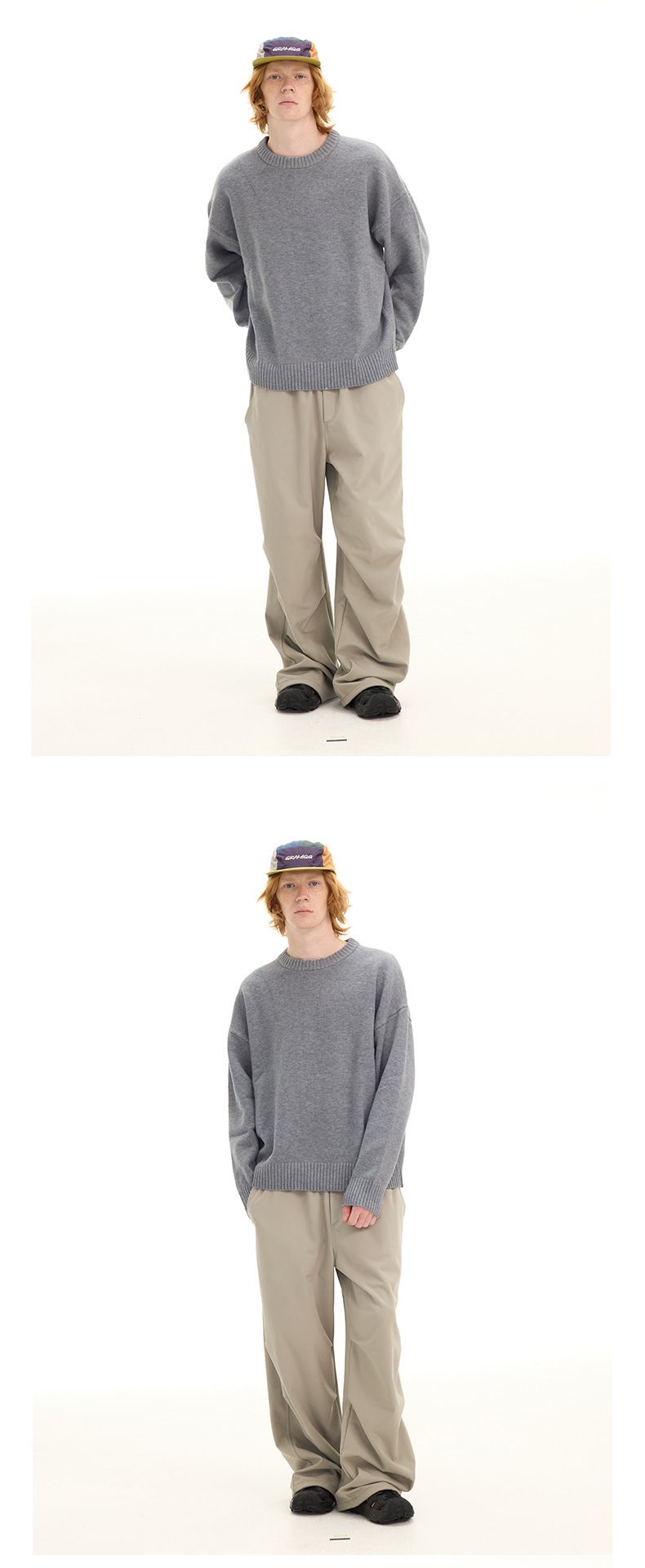 Herrenbekleidung: Gemütlicher Strickpullover aus Wollmischung für Damen und Herren – Weicher und warmer Oversize-Pullover mit lässiger Passform im Streetwear-Stil (verschiedene Farben)_voghion.com