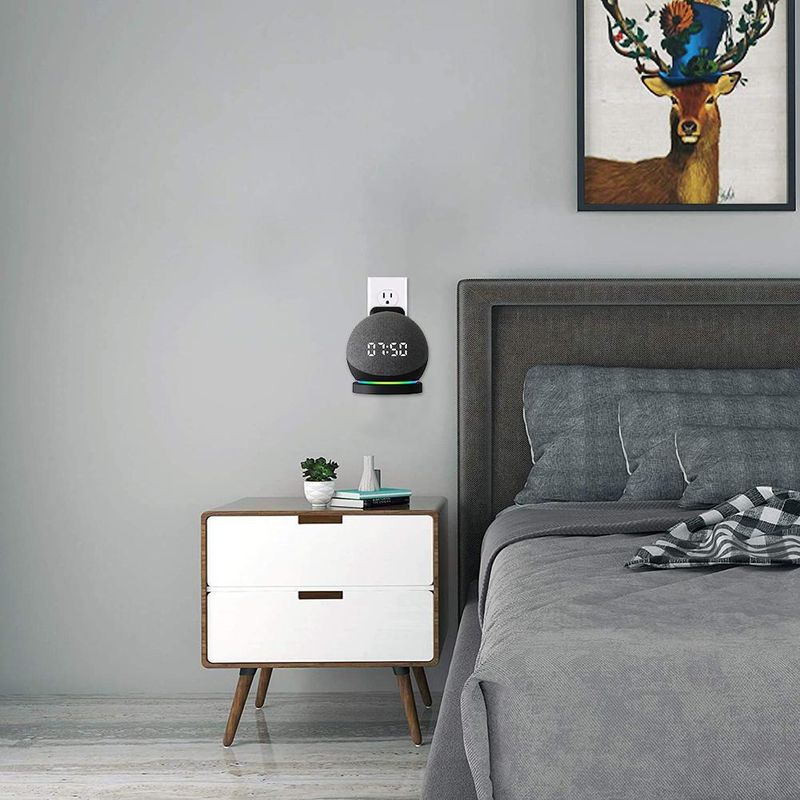 Soporte para altavoz inteligente Echo Dot 4 de 5.ª generación, soporte de audio y soporte de pared_voghion.com