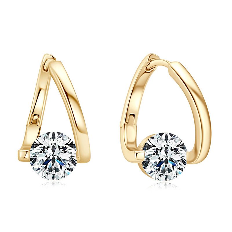 Nuovo stile Instagram coreano con temperamento irregolare, orecchini di diamanti Mosang alla moda e lussuosi_voghion.com