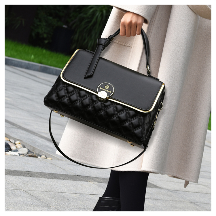 Borse borse a tracolla da donna di fascia alta borse da donna con motivo a rombi di grande capacità borse a tracolla versatili da donna primaverili_voghion.com