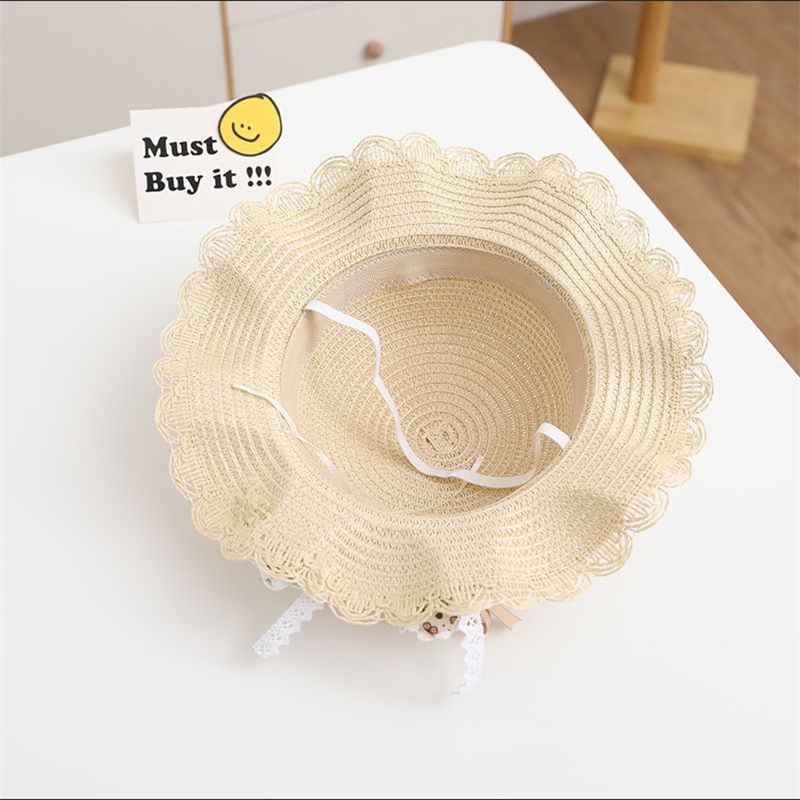 Borse in paglia per bambini, neonati estivi, ragazze all'aperto, cappelli, cappelli da sole da principessa_voghion.com