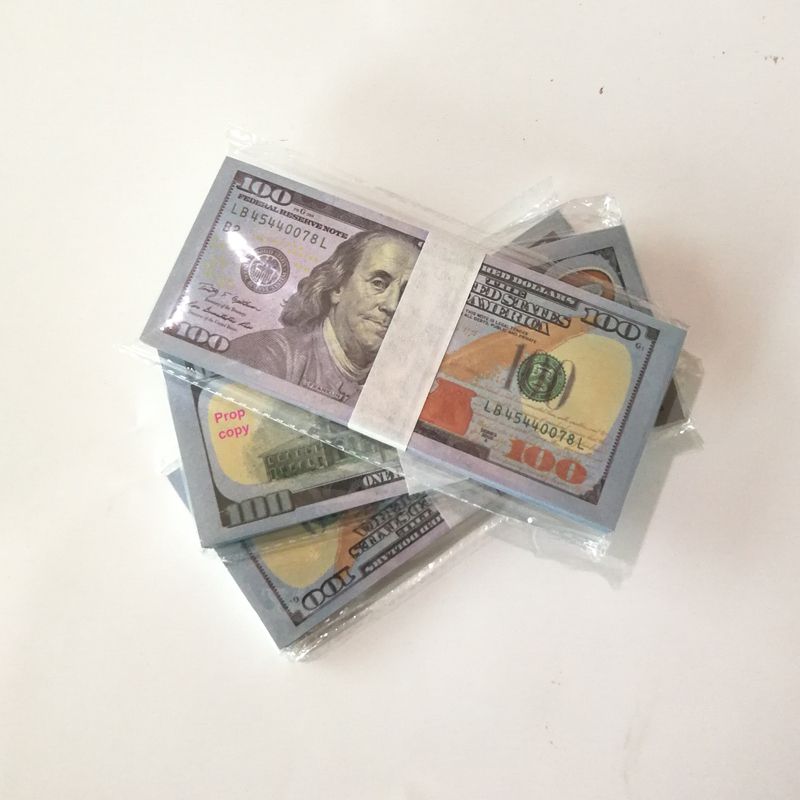 Adereços para outras festas festivas Fa K E Dinheiro Nota de 1 5 10 20 50 100 Dólares Americanos Euros Brinquedo Realista Adereços de Bar Cópia para Filme Tamanho 1:2_voghion.com