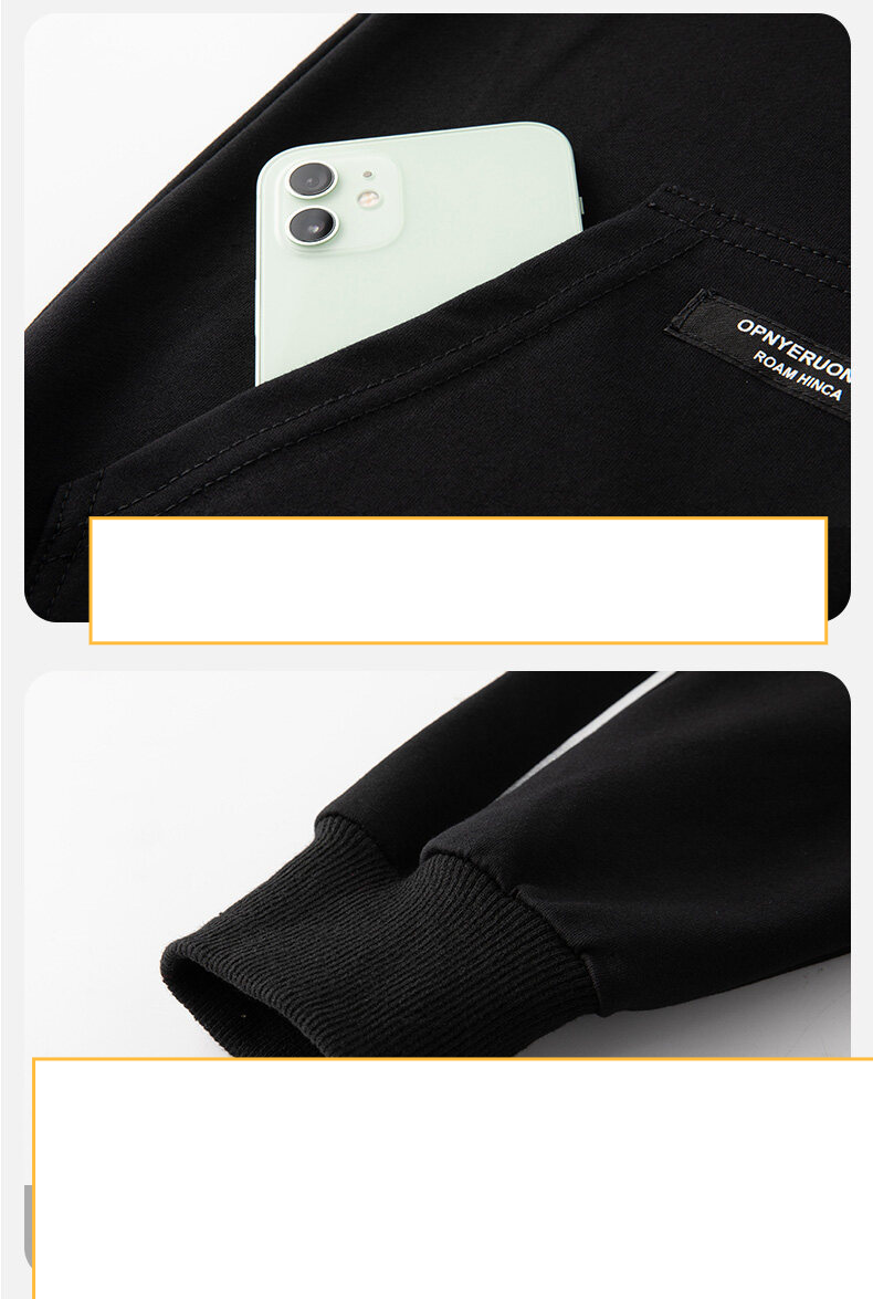 Herrenbekleidung L 8XL Große Größen Pullover Herren Freizeitanzug Herren Frühling und Herbst Jugend Sportanzug Lockere Kapuzenjacke Herrenhose_voghion.com