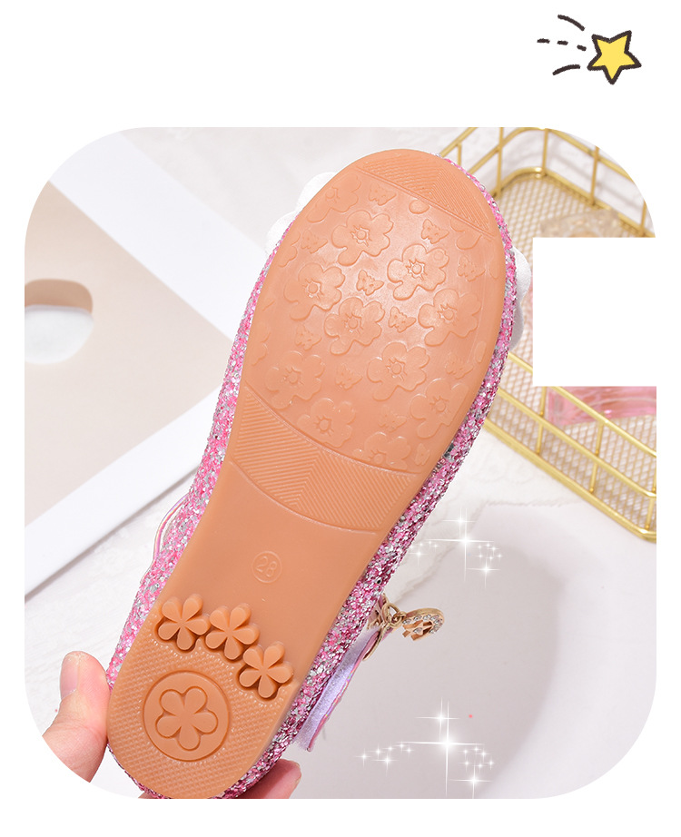 Neue kleine Mädchen Prinzessin Schuhe weiche Sohlen Baby Glas Schuhe glänzende Frühling und Herbst Schuhe für Mädchen_voghion.com