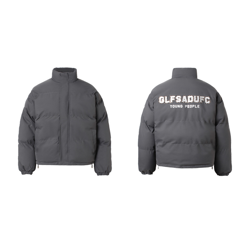 Men's Clothing Retro Simple Stand Collar Cotton Coat Men And Women Jacket Leopard Print Word Embossed Loose Street Coat_voghion.com