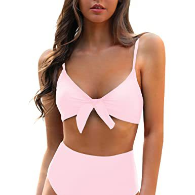 Women's Clothing New Women's Bow High Waist Bikini Two Piece Suit_voghion.com
