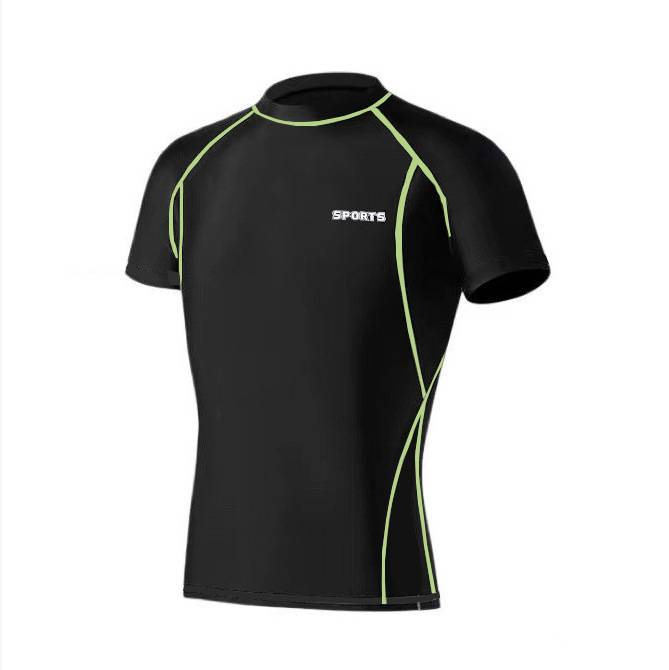 Traje de baño Green-line, bañador, conjunto de baño para hombre, bañador de entrenamiento de dos piezas, bañador de dos capas de tres piezas, bañador de playa_voghion.com