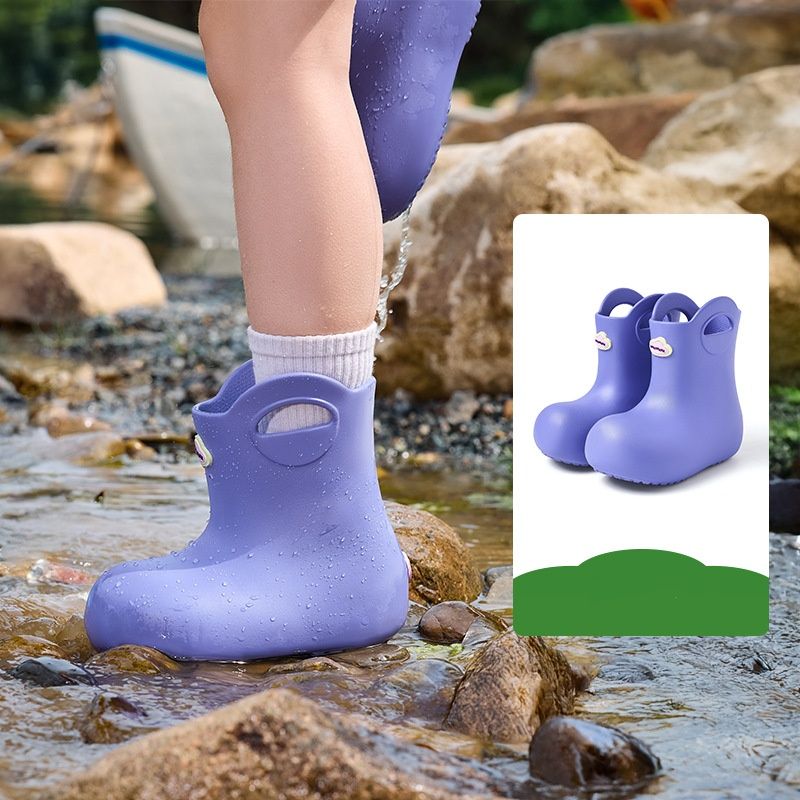 Kids' Lightweight Rain Boots – Non-Slip EVA Water Shoes For Boys & Girls_voghion.com