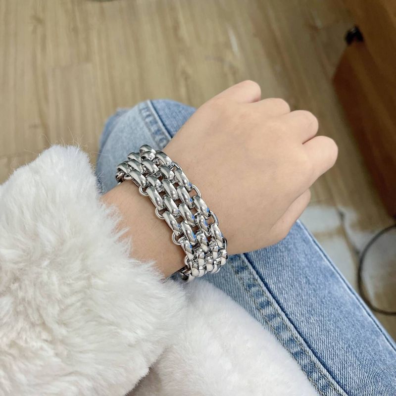 Accessori Nuovo Stile INS Moda Frusta Hip-hop Trendy Personalità Bracciale a Catena in Metallo_voghion.com