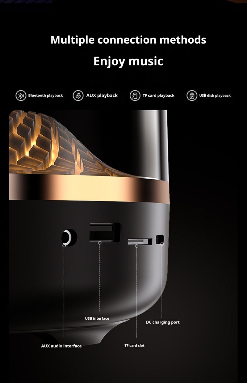 High Power Bass Sound Box 9D Surround Sound Column Harman-4th Full Screen Transparent Caixa De Som Bluetooth-Speaker TWS/TF_voghion.com