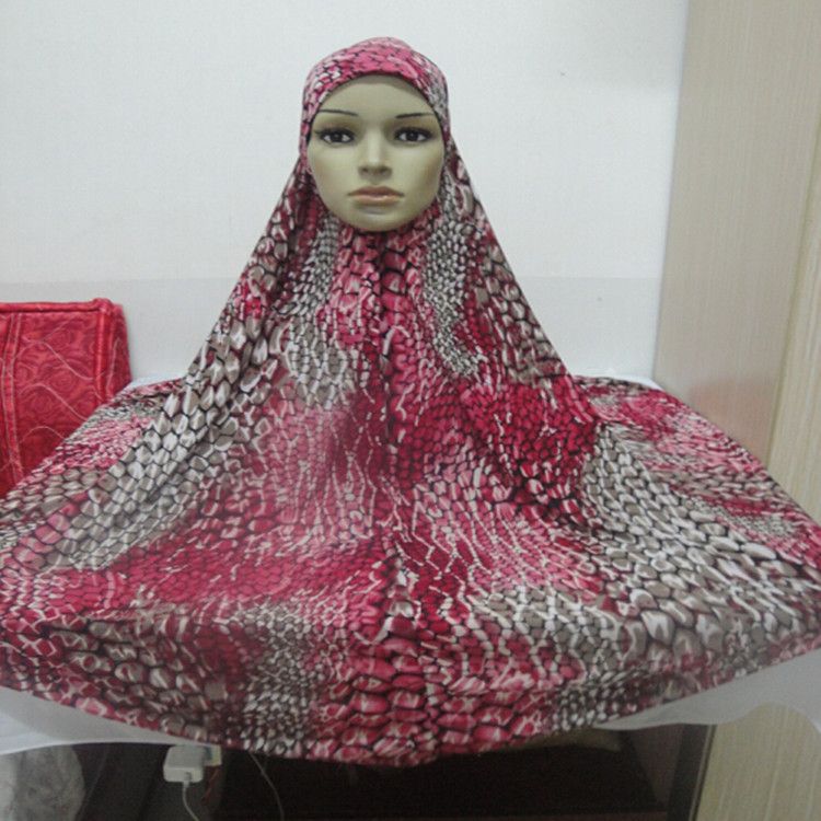 Domestic Ice Silk Printed Colorful Flower Cloth Headband H026_voghion.com