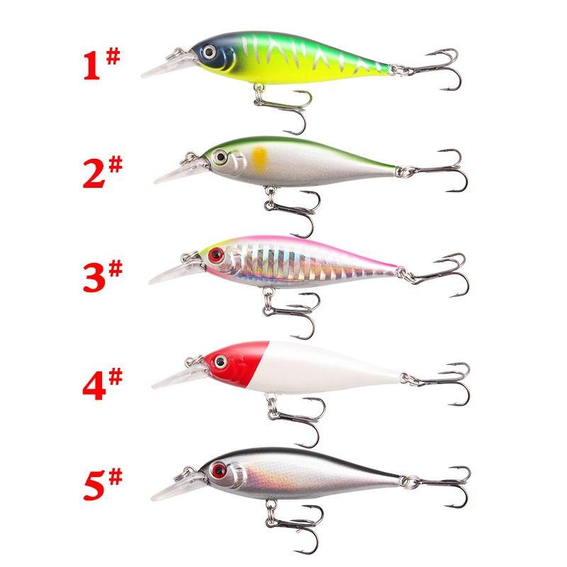 Nuova esca artificiale 7,5 cm/6 g esca per pesciolini a lingua lunga sommersa, esca per pesci simulati, esca dura, attrezzatura da pesca, prodotti_voghion.com