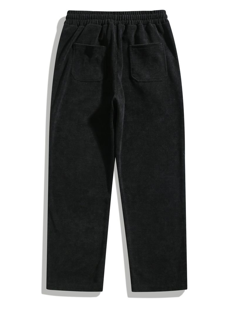 Lässige Herrenhose mit weitem Bein – Streetwear-Mode für Herbst und Winter – Locker sitzende Hose mit Kordelzug in der Taille – leicht und bequem_voghion.com