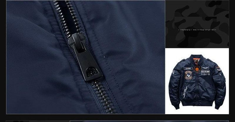2024 Herren Winter Hip Hop Dicke warme Jacke Militär Motorrad Ma-1 Aviator Pilot Baumwolle Parka Männlich Baseball Bomber_voghion.com