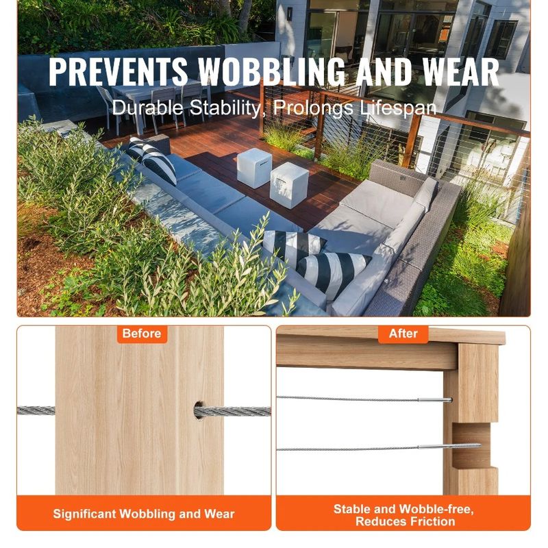 Swage Railing Cable Threaded Steel Tension Railing 122 Deck End Pack T316 8 Stainless 1 Terminal Stud Fitting Cable Cable For_voghion.com