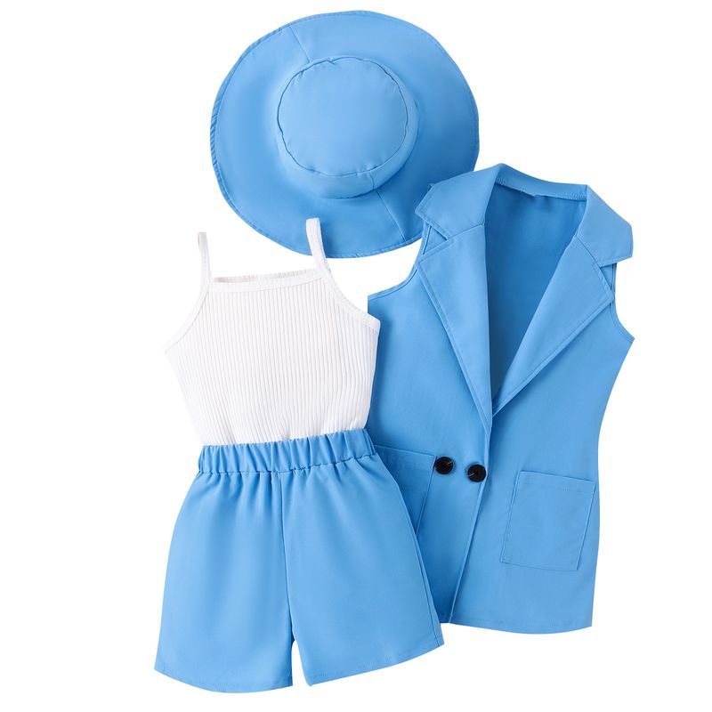 Wind, spring, summer, small medium-sized children's suspender, pit stripe vest, shorts, sleeveless suit jacket, hat, and_voghion.com