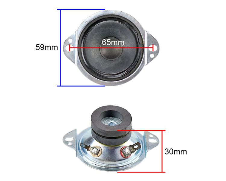 GHXAMP Φορητό Ηχείο Tweeter 2 ιντσών 8ohm 10W Πρίμα Ηχείο Διπλό Μαγνητικό για Επιτραπέζιο Υπολογιστή φορητού υπολογιστή 2τμχ_voghion.com