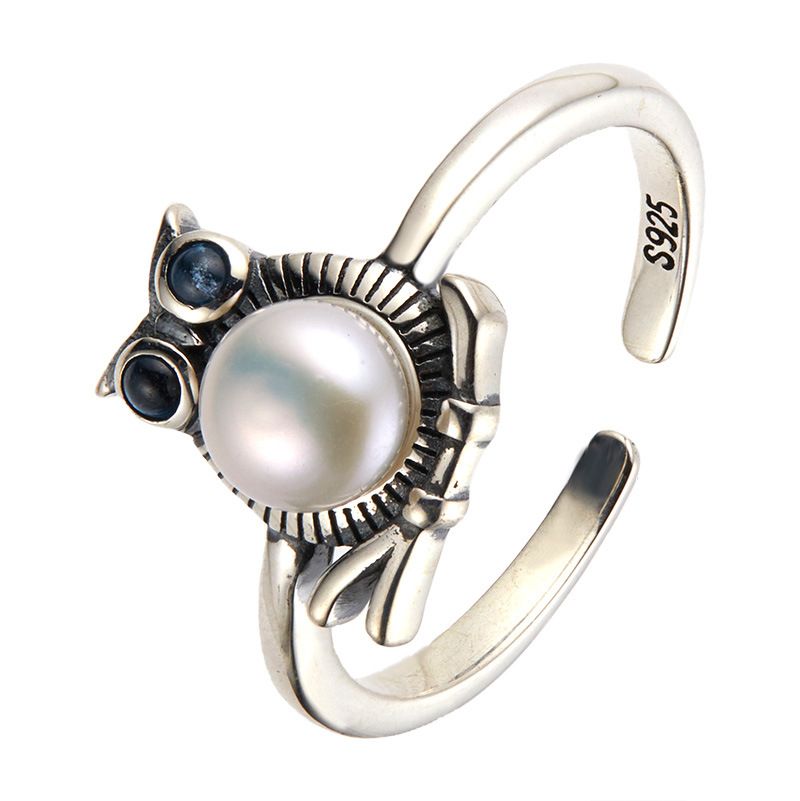 Anello di gioielleria naturale puro con pietra preziosa colorata tailandese, per uomini e donne, in argento semplice_voghion.com