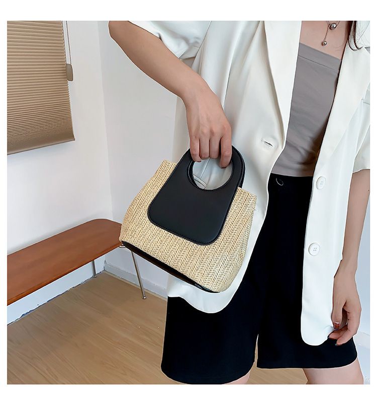 nuova borsa a tracolla semplice e alla moda, grande capacità, intrecciata_voghion.com
