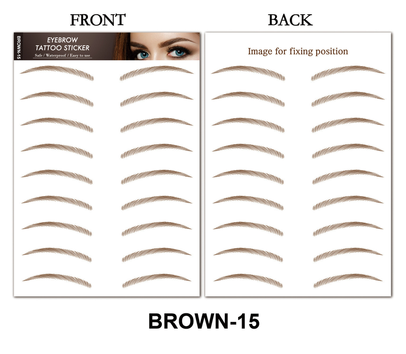 Naklejki na brwi 6D Hair Like Eyebrows Makeup Wodoodporne brwi Długie naturalne włosy-podobne autentyczne tatuaż na brwi_voghion.com