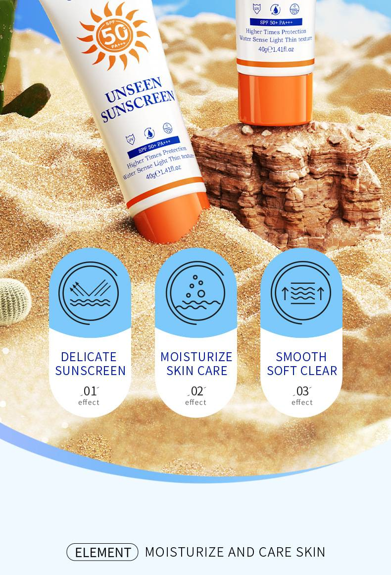 Apsauginis kremas nuo saulės SPF50+, apsaugantis nuo UV spindulių, drėkinamasis losjonas nuo saulės, gruntas_voghion.com