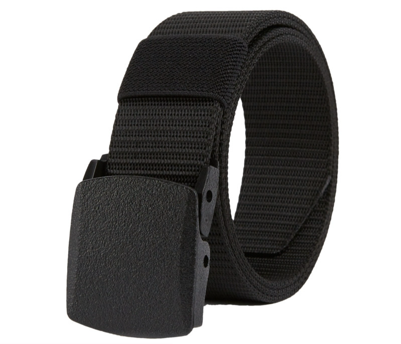 Men's Nylon Belt With Plastic Buckle, Anti Allergic, Student Military Training Belt, Versatile Outdoor Tactical Canvas Belt_voghion.com