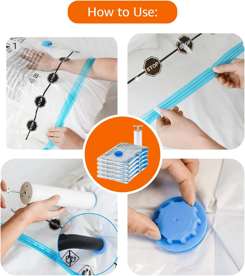 Vacuum Storage Bags - 20-Pack Space Saver Set_voghion.com