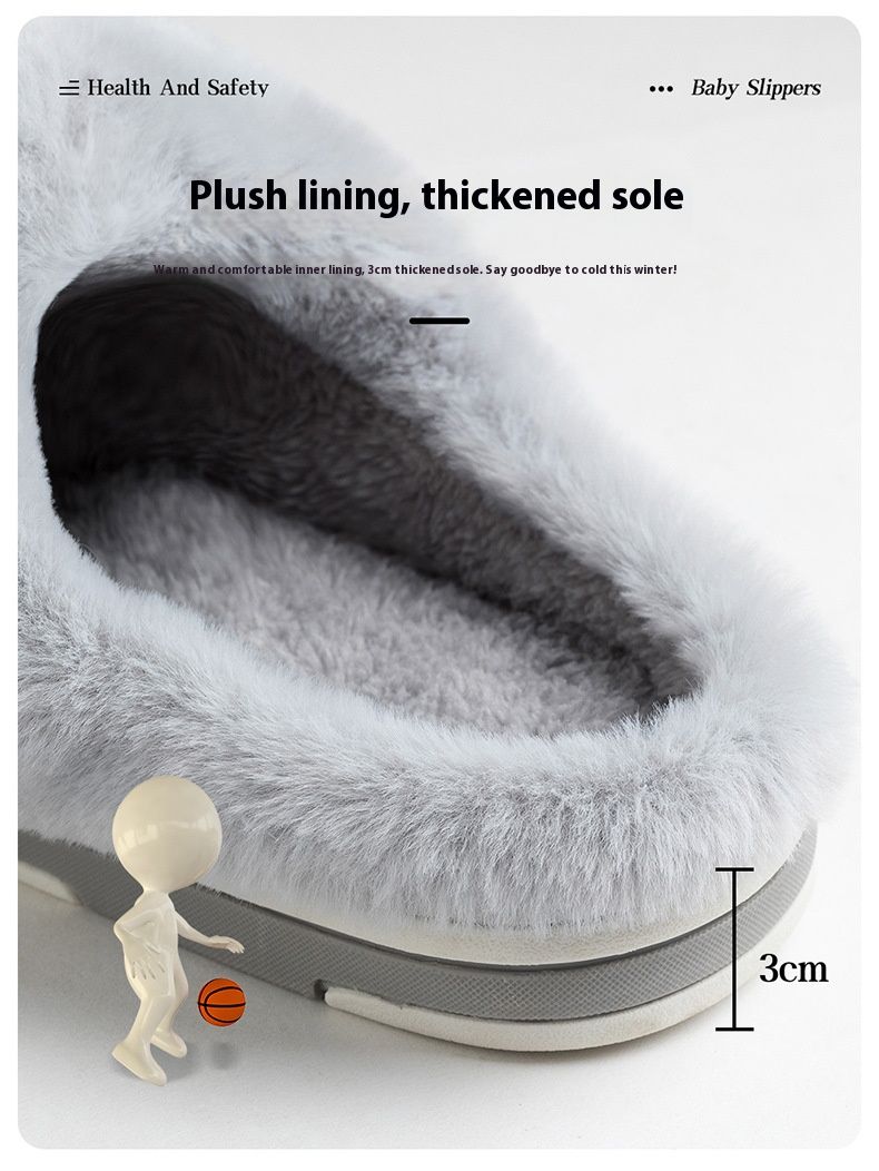 Ciabatte da coppia con cartoni animati - Pantofole invernali antiscivolo in peluche con simpatici disegni per donne e uomini_voghion.com