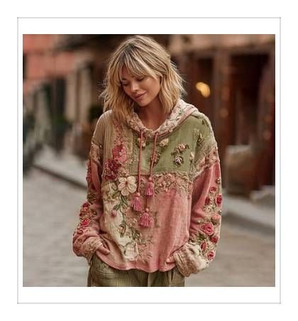 Women's Stylish Japanese Ethnic Floral Print Oversized Long Sleeve Tunic Top - Loose Fit Boho Chic Streetwear For Autumn Winter_voghion.com
