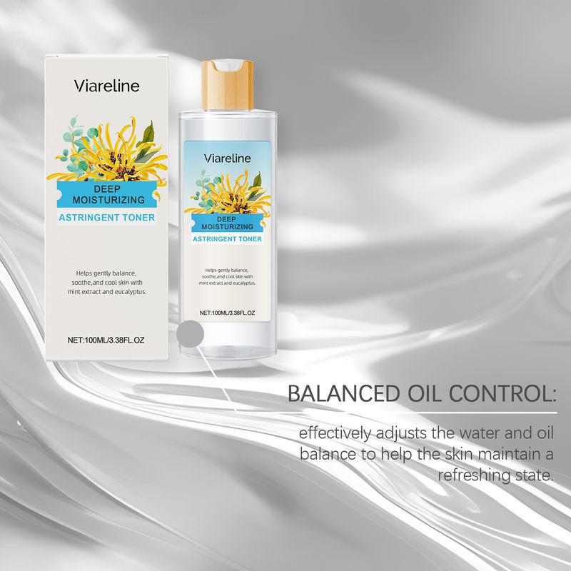 Viareline Witch Hazel Eucalyptus Moisturizing Toner Deep Moisturizes Long-Lasting Moisturizing Gently Soothing Hydrating_voghion.com