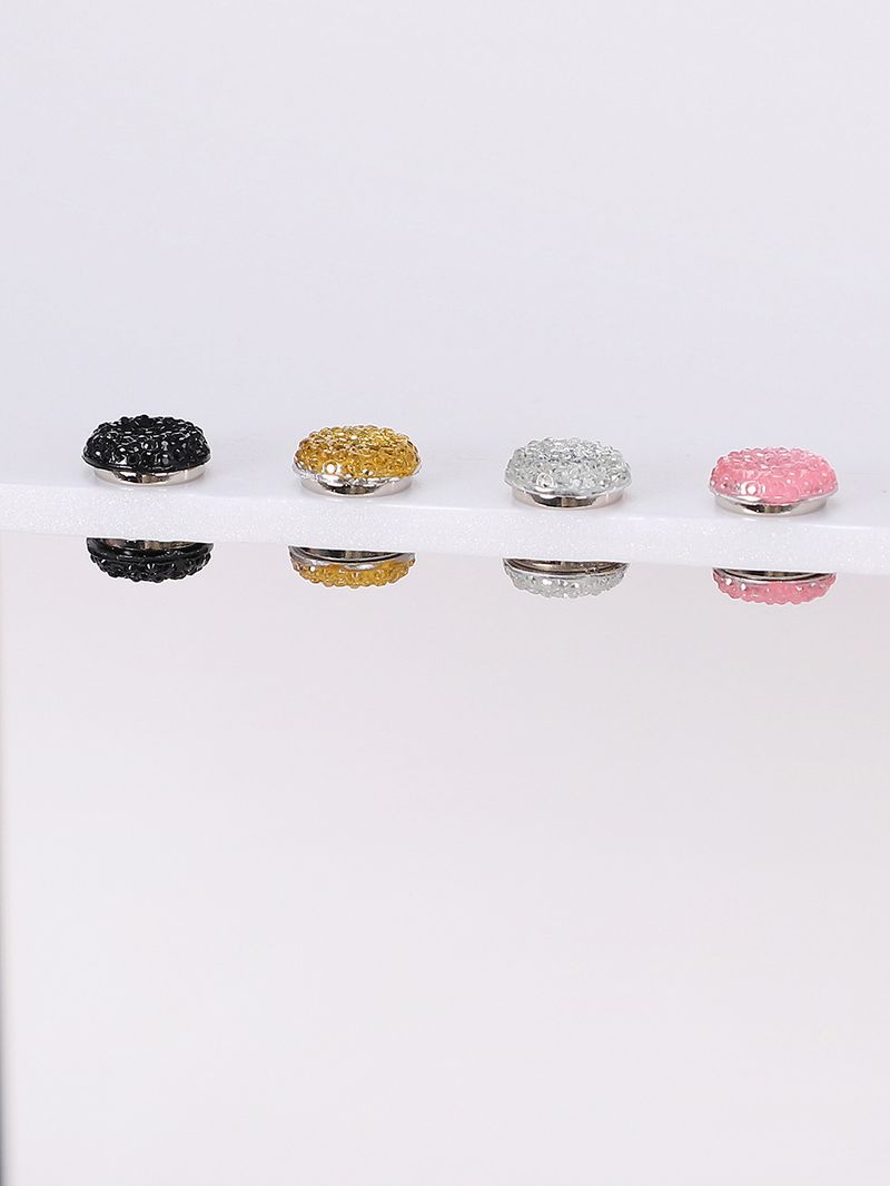 Elegant Resin Magnetic Hijab Pin With Rhinestones - Secure & Stylish Headscarf Accessory For Women (Set Of 2)_voghion.com
