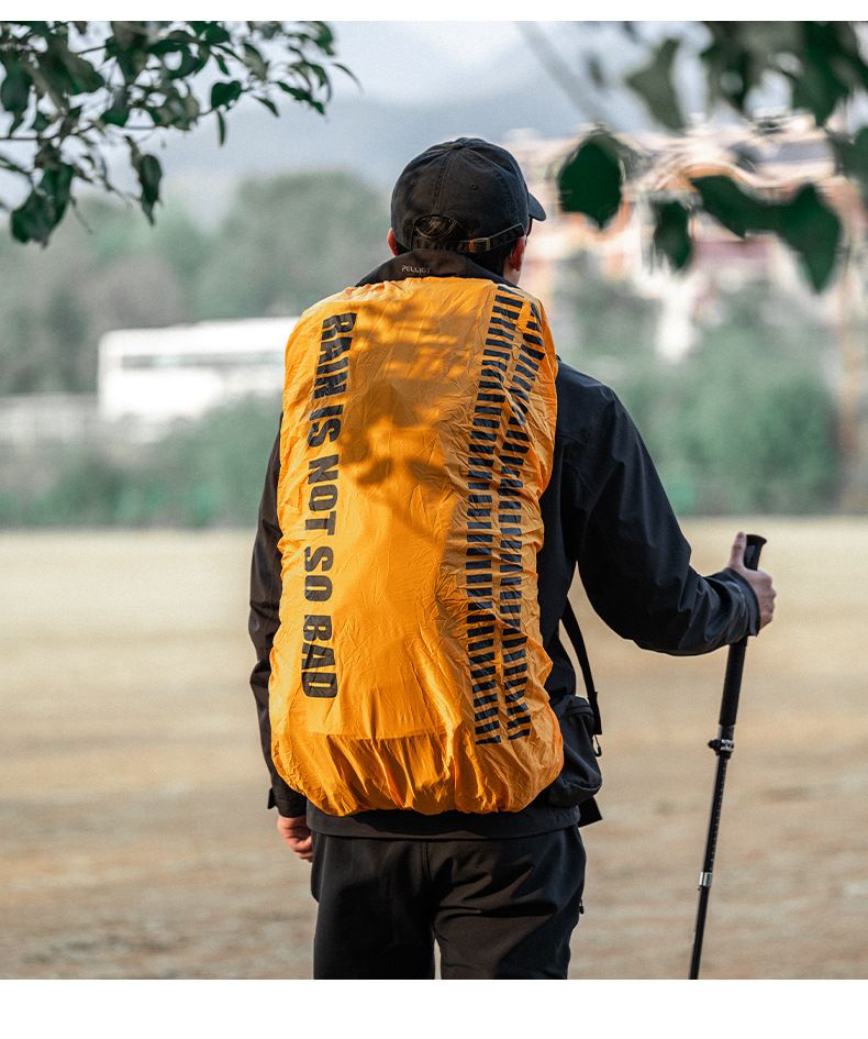 HIKEMAN Wasserdichte Rucksackhülle – Universeller Regenschutz zum Wandern/Camping (20–50 l) | Gut sichtbare Reflektorstreifen_voghion.com